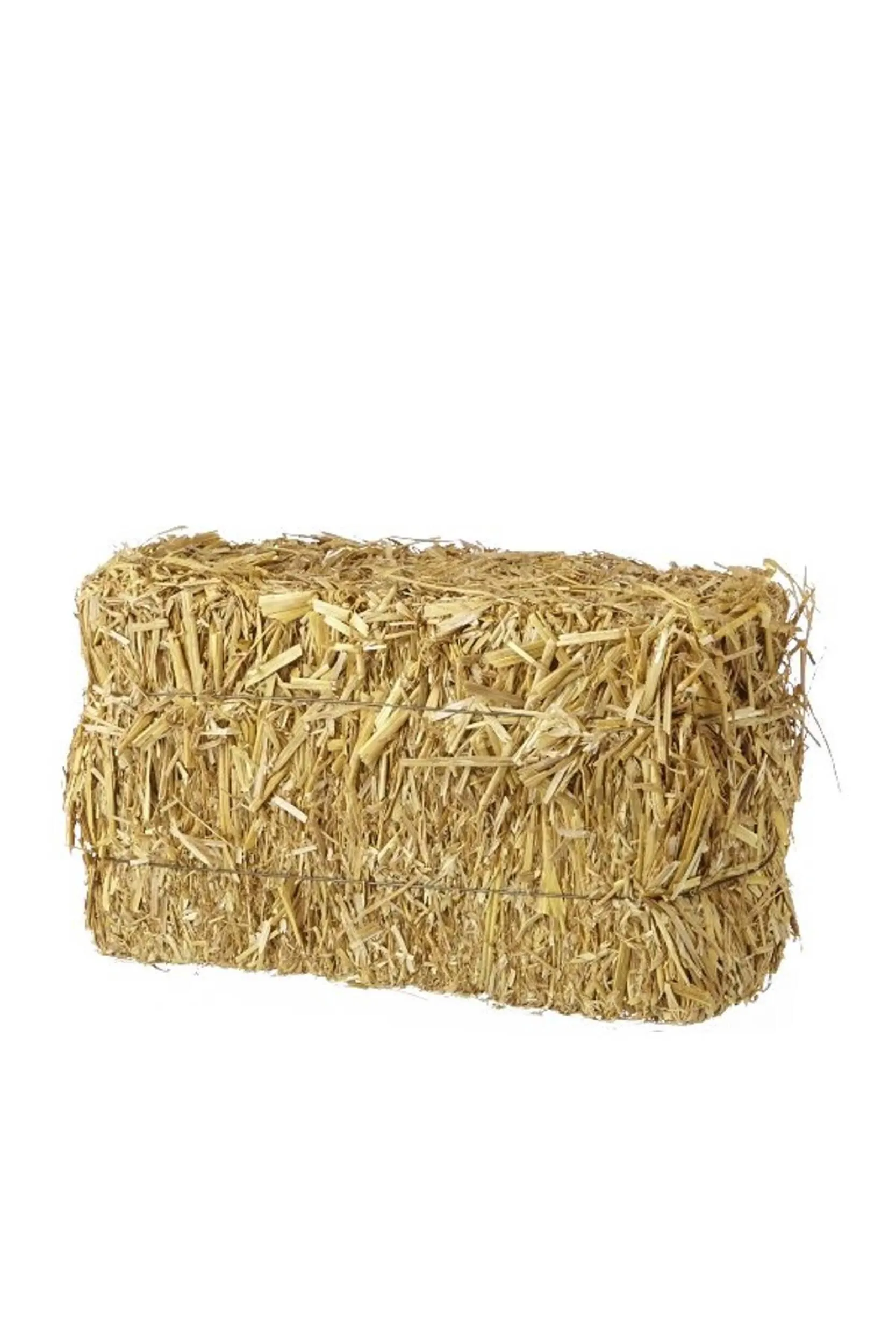 Small Bale of Hay, Beige, 6-in, Indoor/Outdoor Decoration for Fall