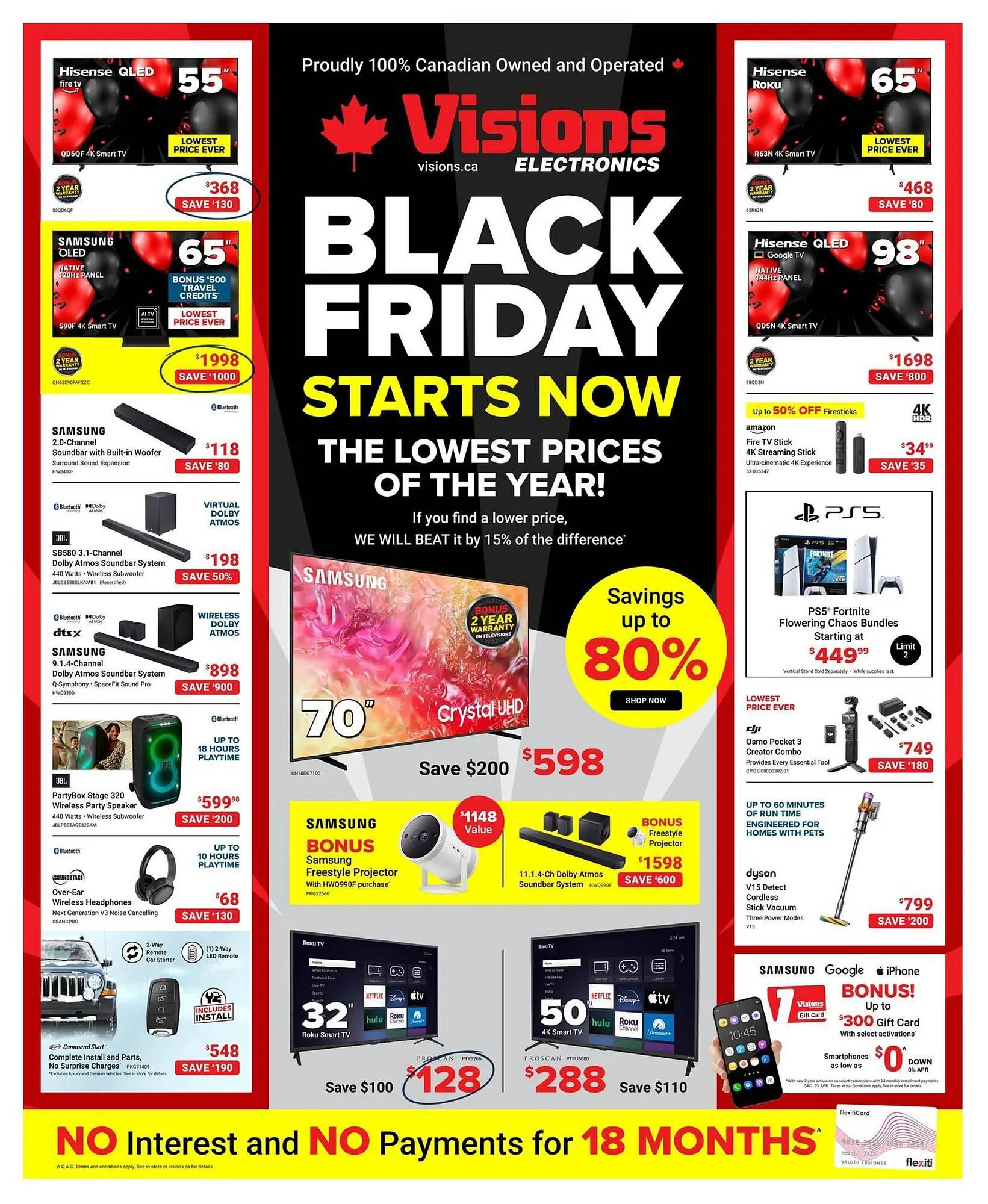 Visions Electronics flyer from November 21 to November 27 2025 - flyer page 1