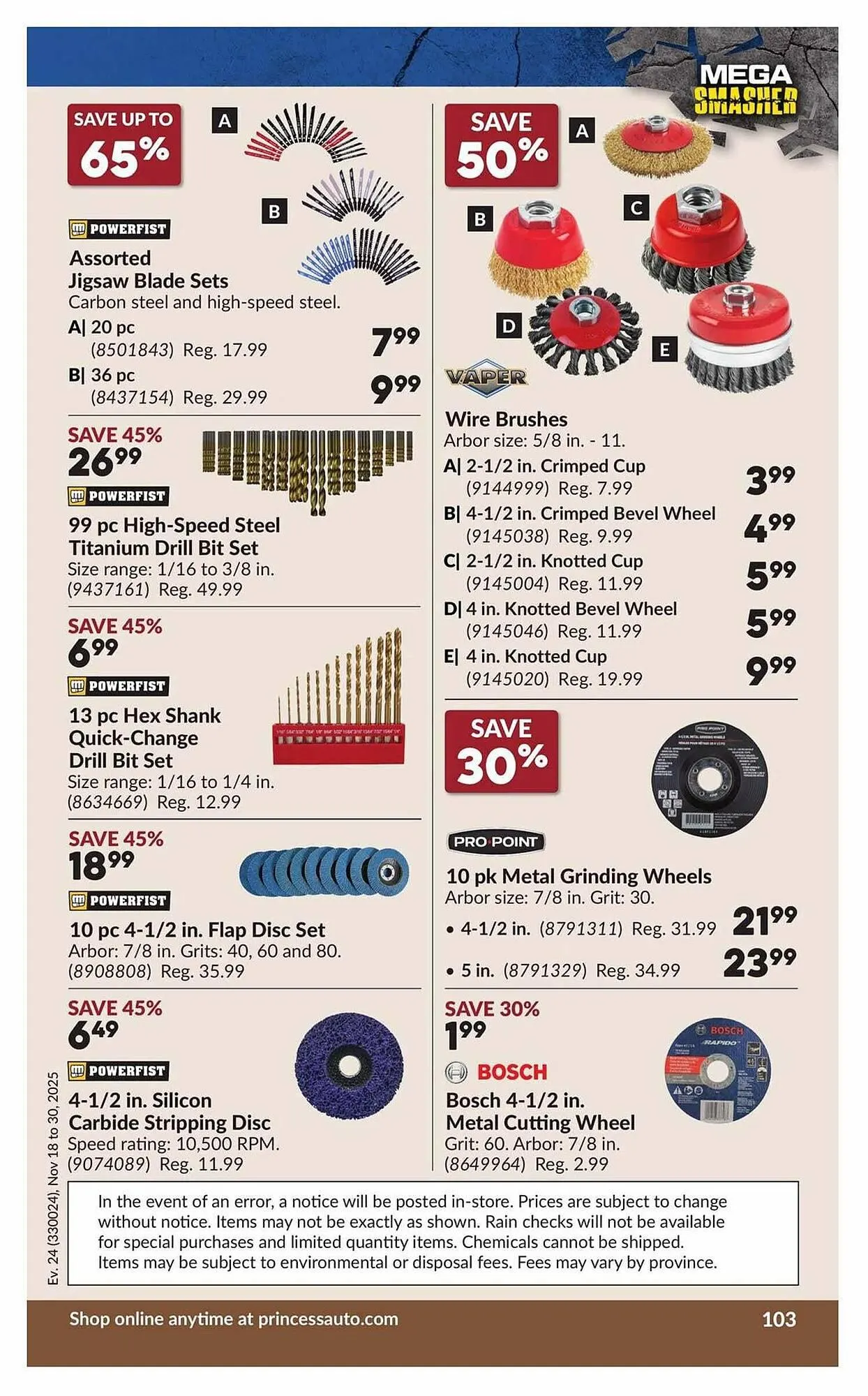 Princess Auto flyer from November 13 to November 20 2025 - flyer page 108