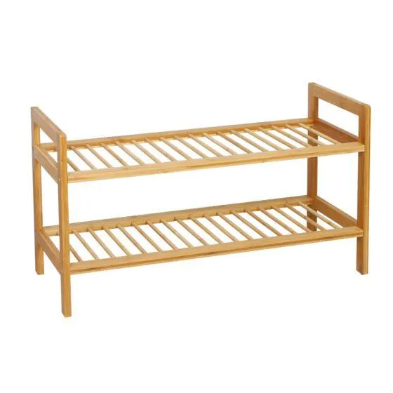 Étagère à chaussures en bambou