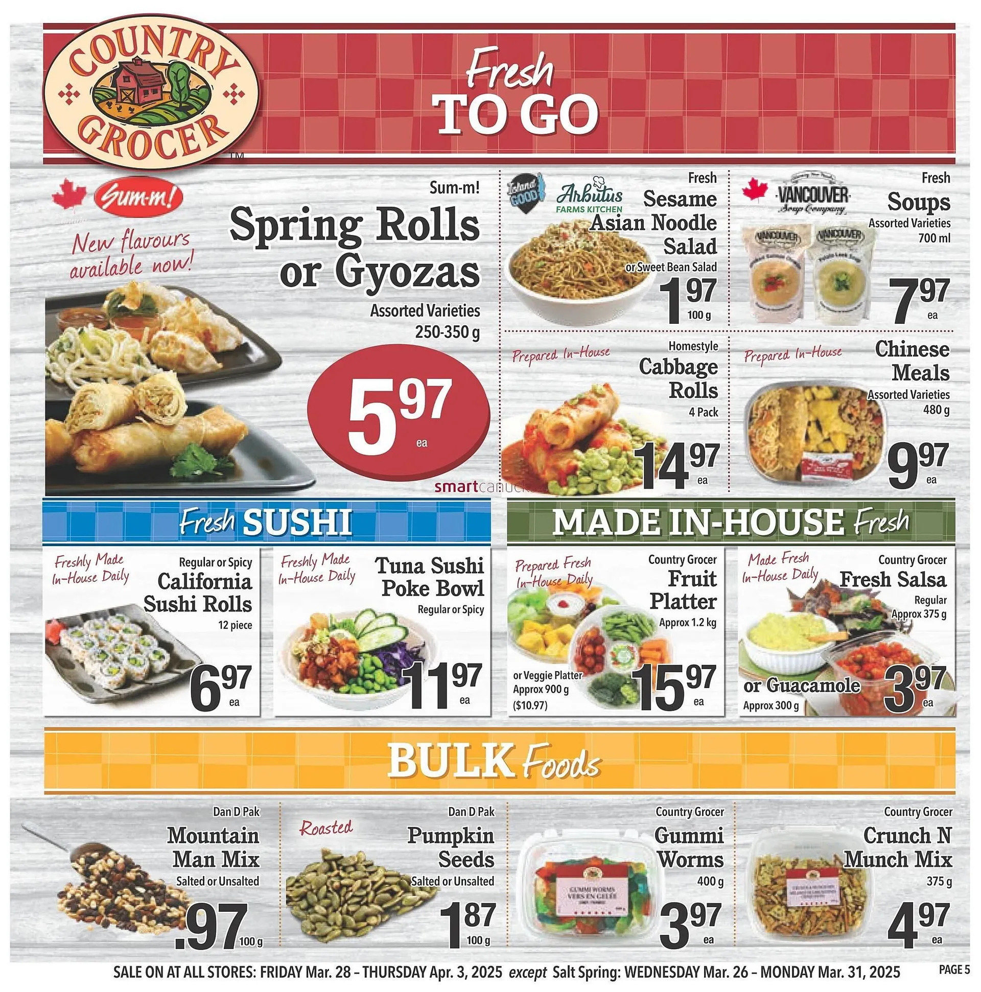 Country Grocer flyer from March 27 to April 2 2025 - flyer page 5