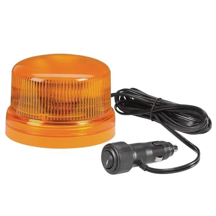 Narva 12/24V Amber Eurotech Low Profile LED Strobe/Rotator Light With 6 Selectable Flash Patterns And Magnetic Base