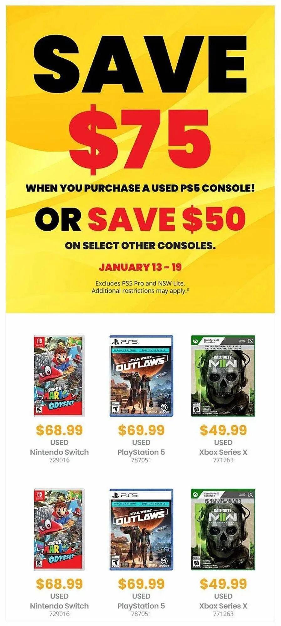 GameStop flyer from January 5 to January 12 2025 - flyer page 4