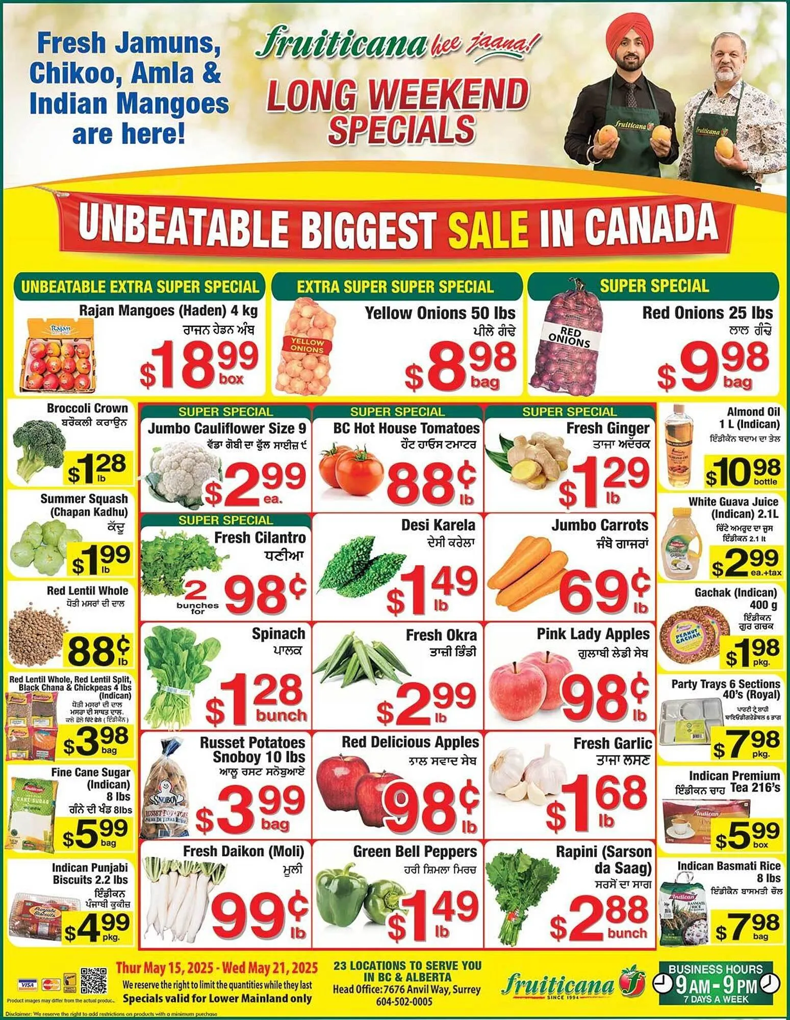 Fruiticana flyer from May 15 to May 21 2025 - flyer page 1