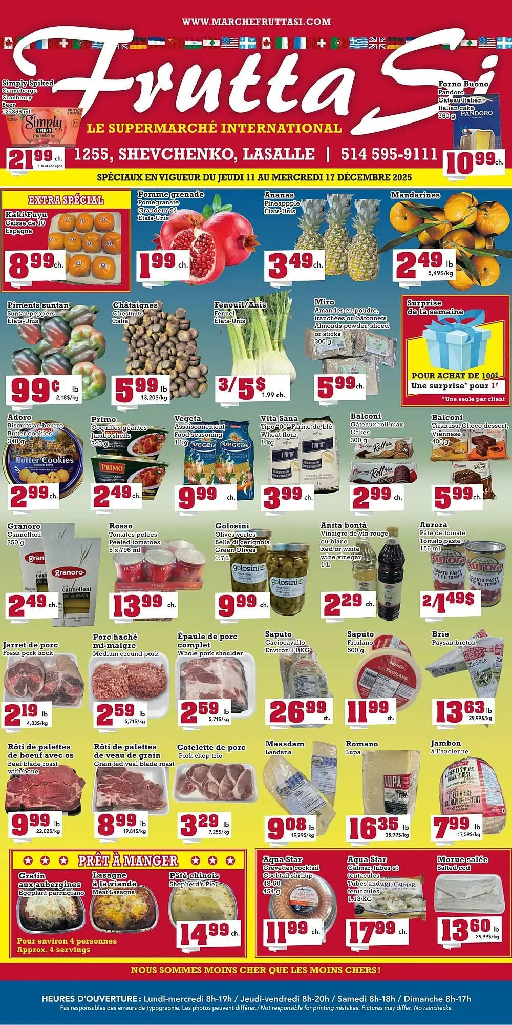Frutta Si flyer from December 11 to December 17 2025 - flyer page 1