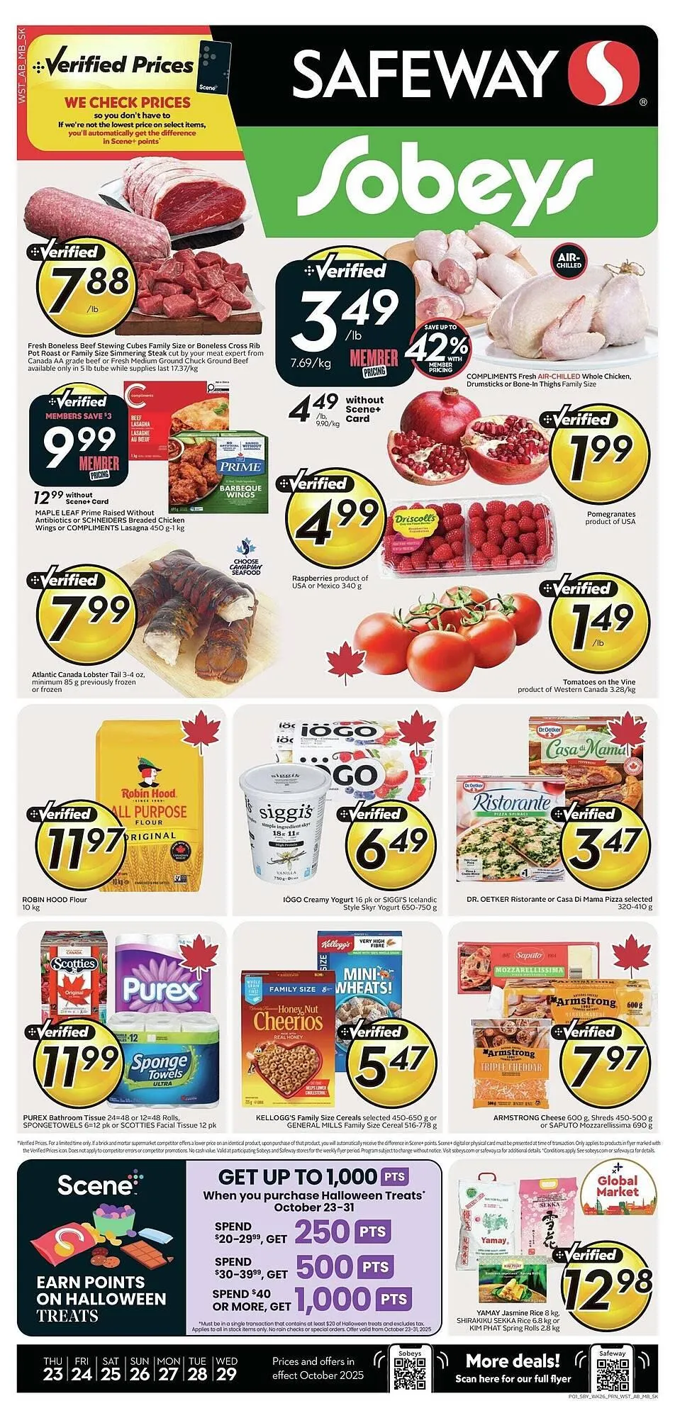 Safeway flyer from October 23 to October 29 2025 - flyer page 1