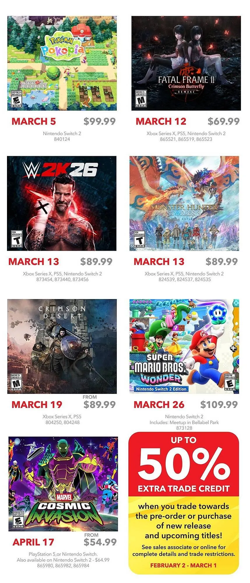 EB Games flyer from March 1 to April 4 2026 - flyer page 2