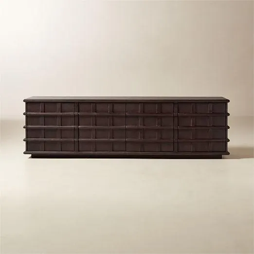 Alpena Dark Acacia Wood Credenza 90"