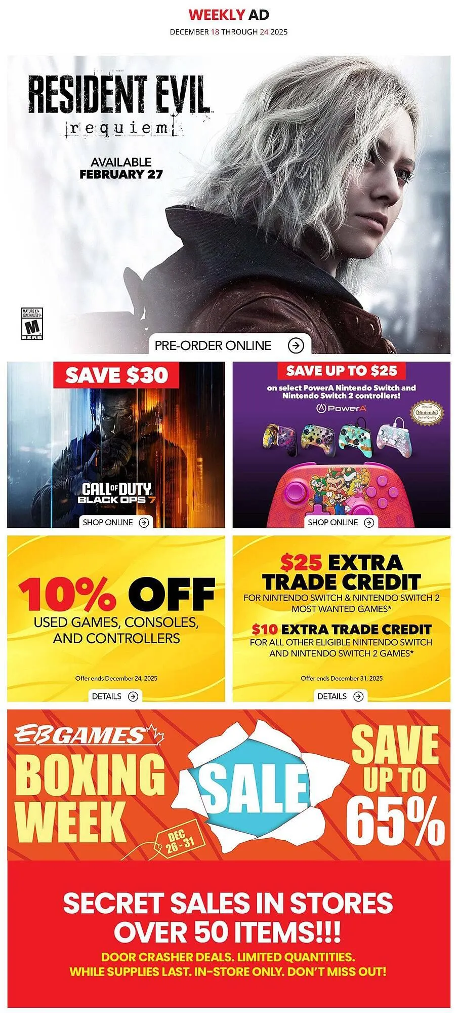 EB Games flyer - 1