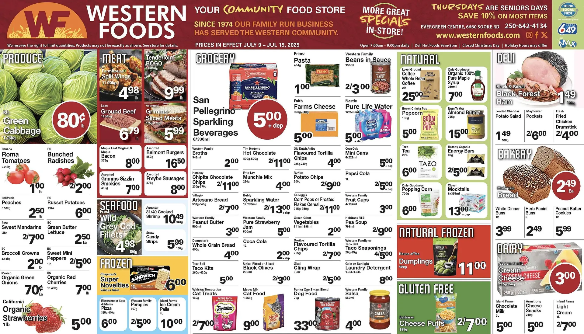 Western Foods flyer from July 9 to July 15 2025 - flyer page 1