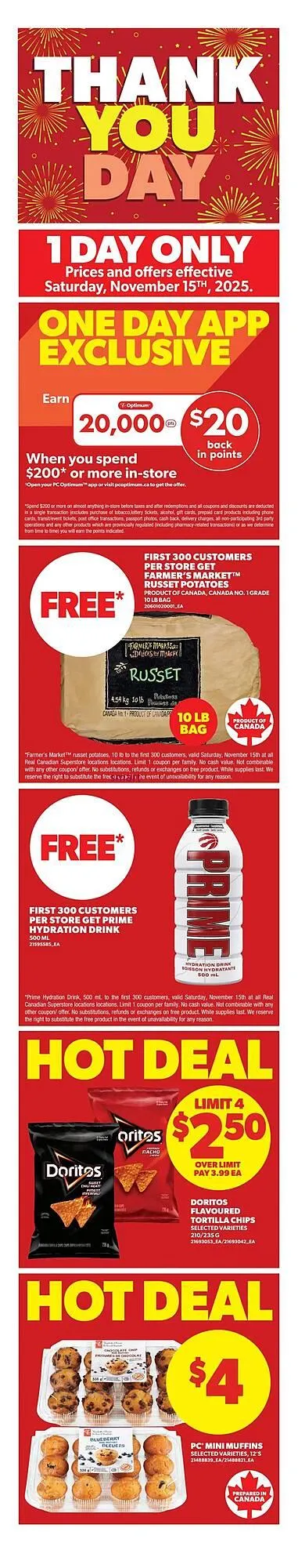 Real Canadian Superstore flyer from November 13 to December 10 2025 - flyer page 1