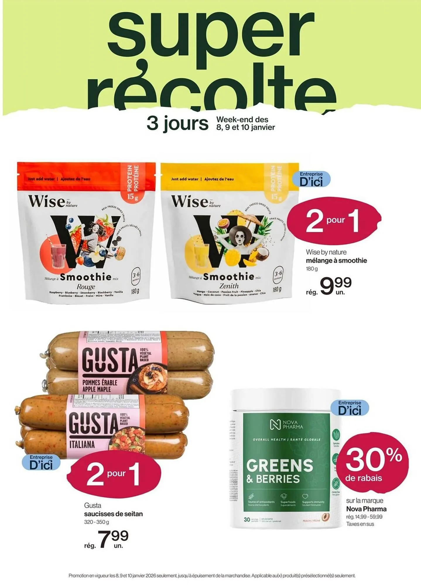 Avril flyer from January 8 to January 10 2026 - flyer page 1