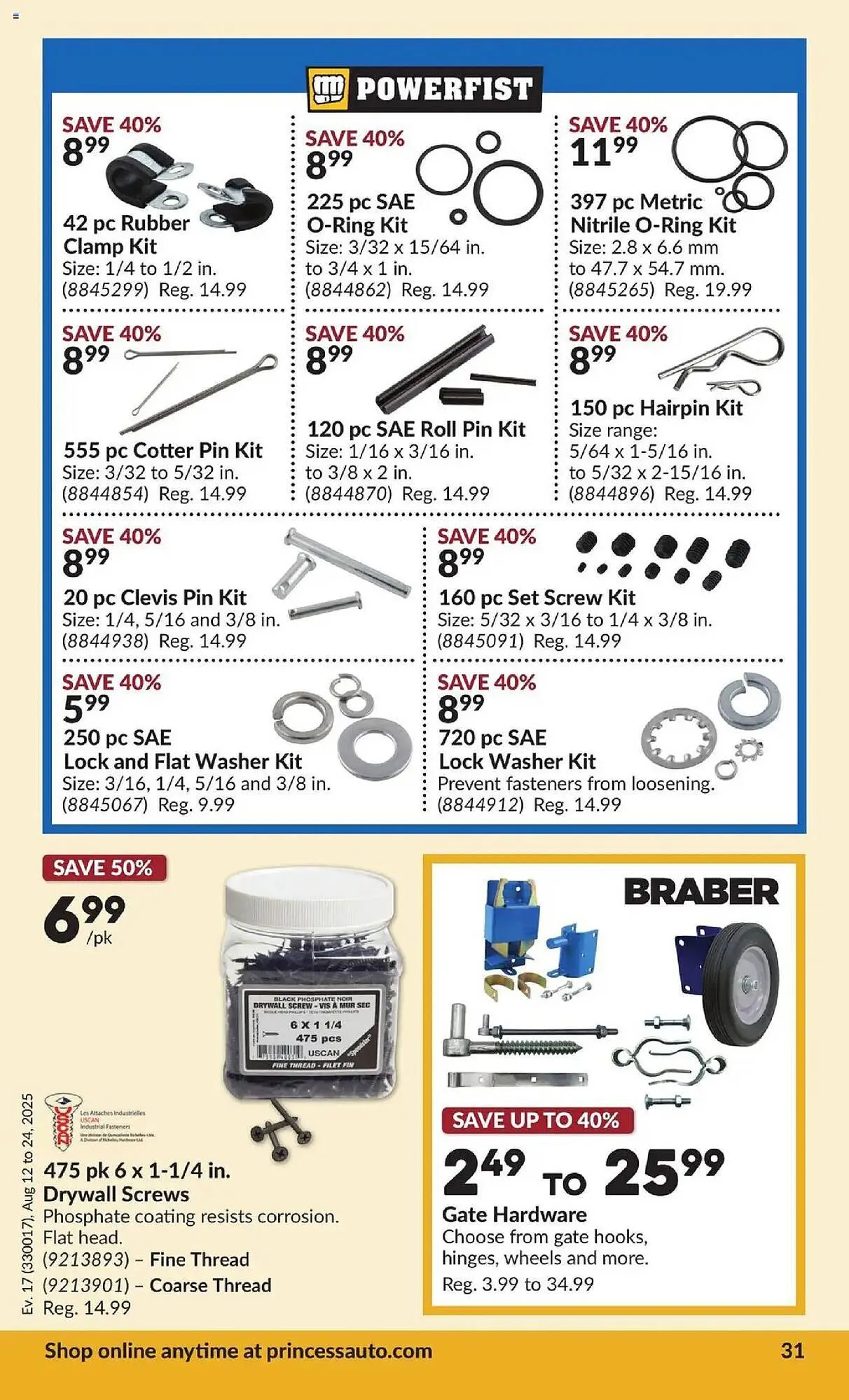 Princess Auto flyer from August 12 to August 25 2025 - flyer page 35