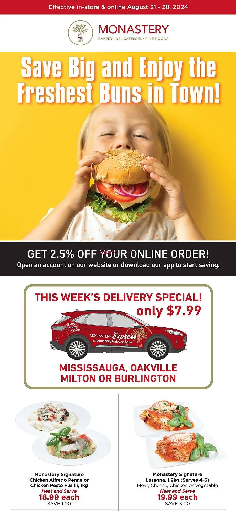 Monastery Bakery flyer - 1