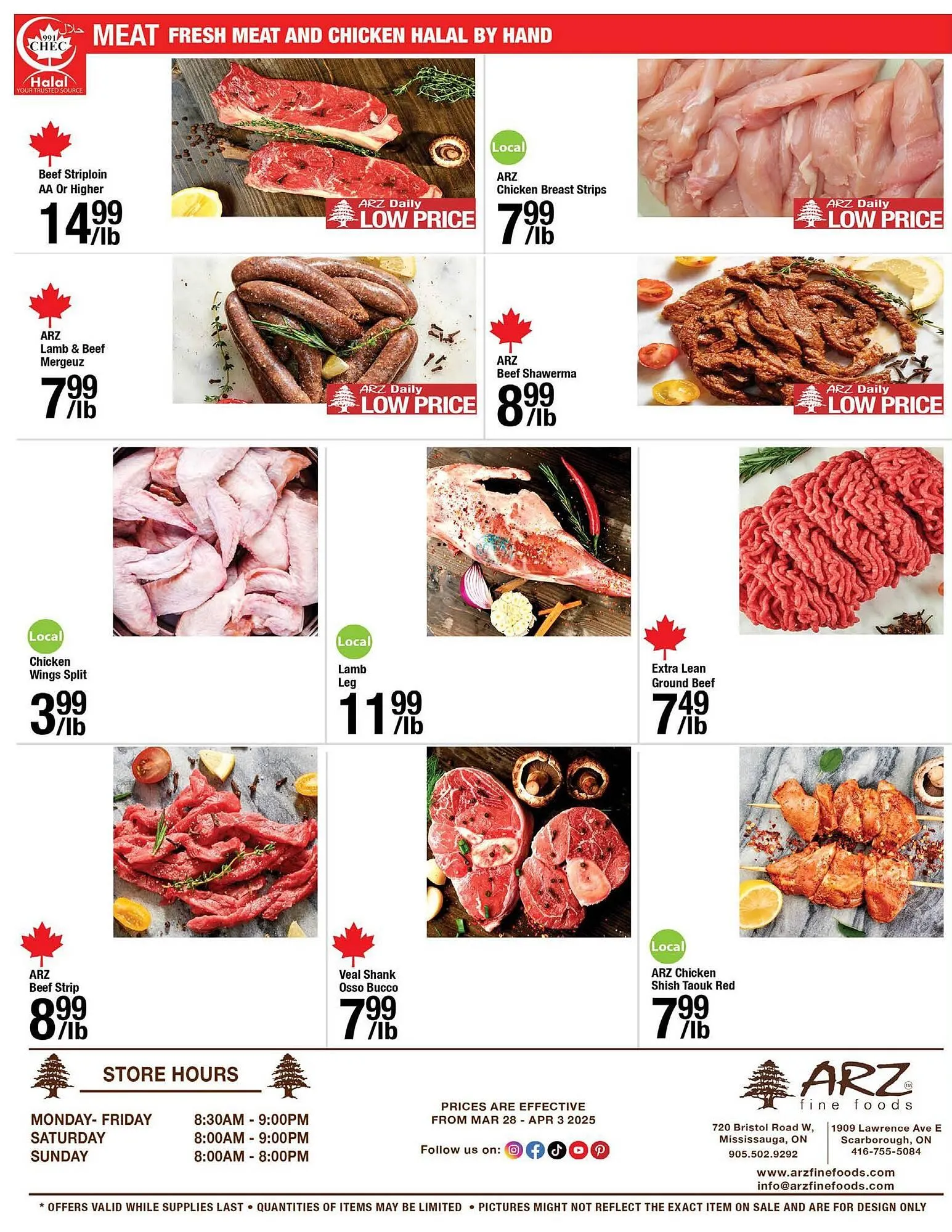 Arz Fine Foods flyer from March 28 to April 3 2025 - flyer page 8