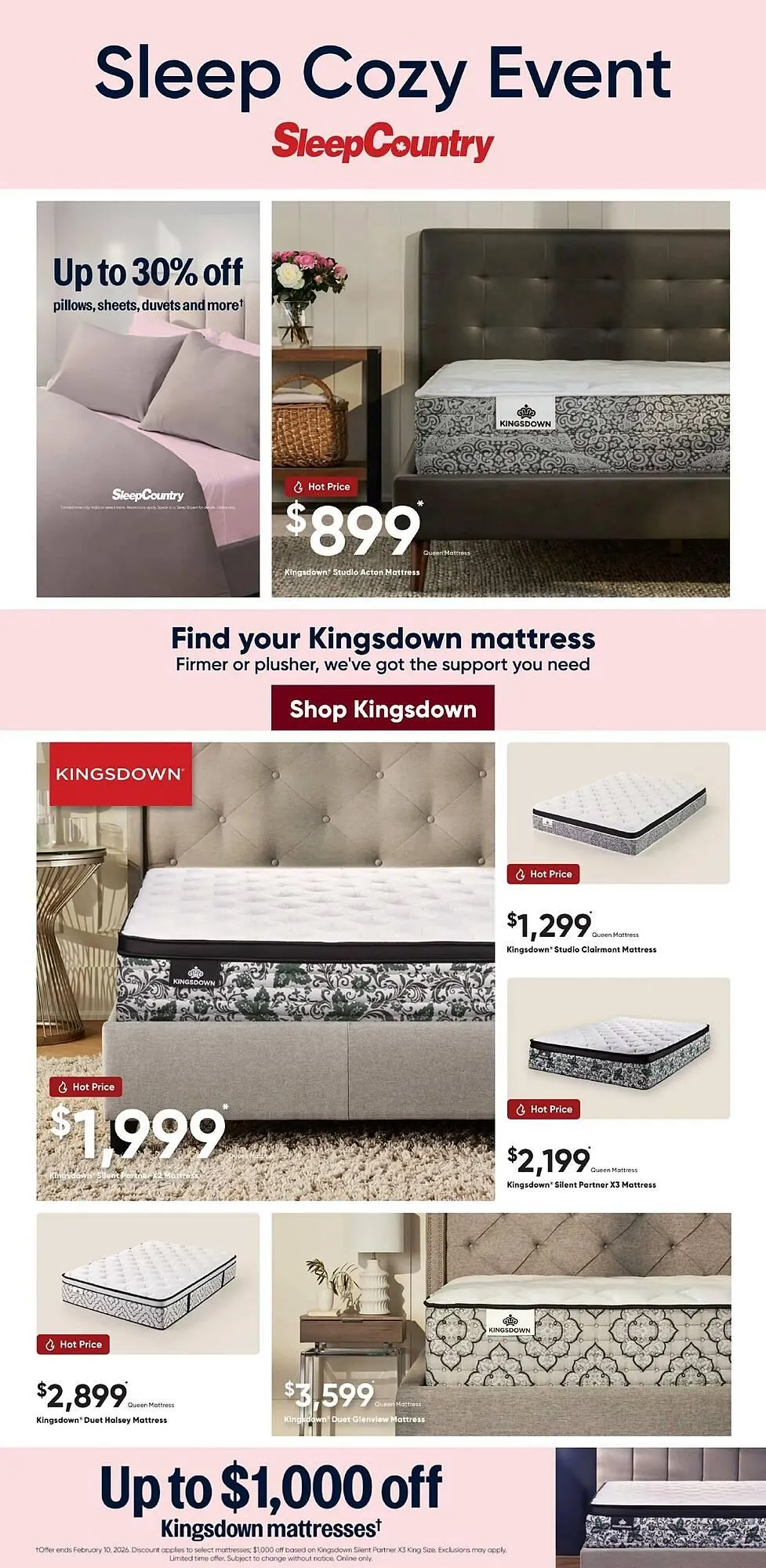 Sleep Country flyer - 1