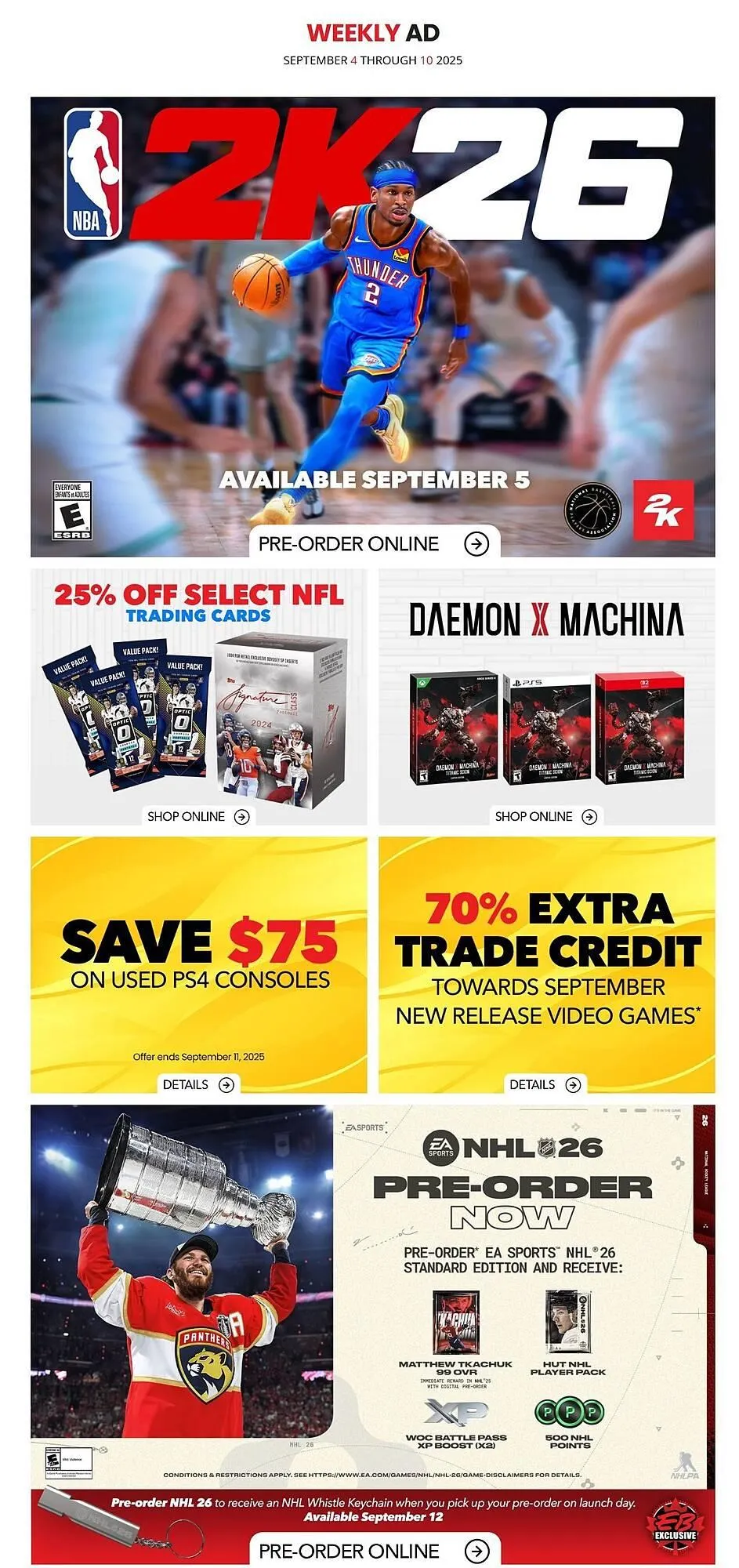 GameStop flyer from September 5 to September 12 2025 - flyer page 1