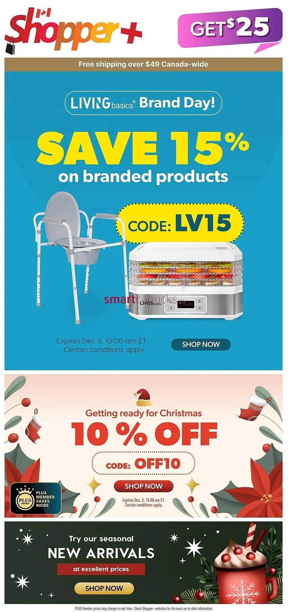 Shopper+ flyer from December 3 to December 10 2024 - flyer page 1