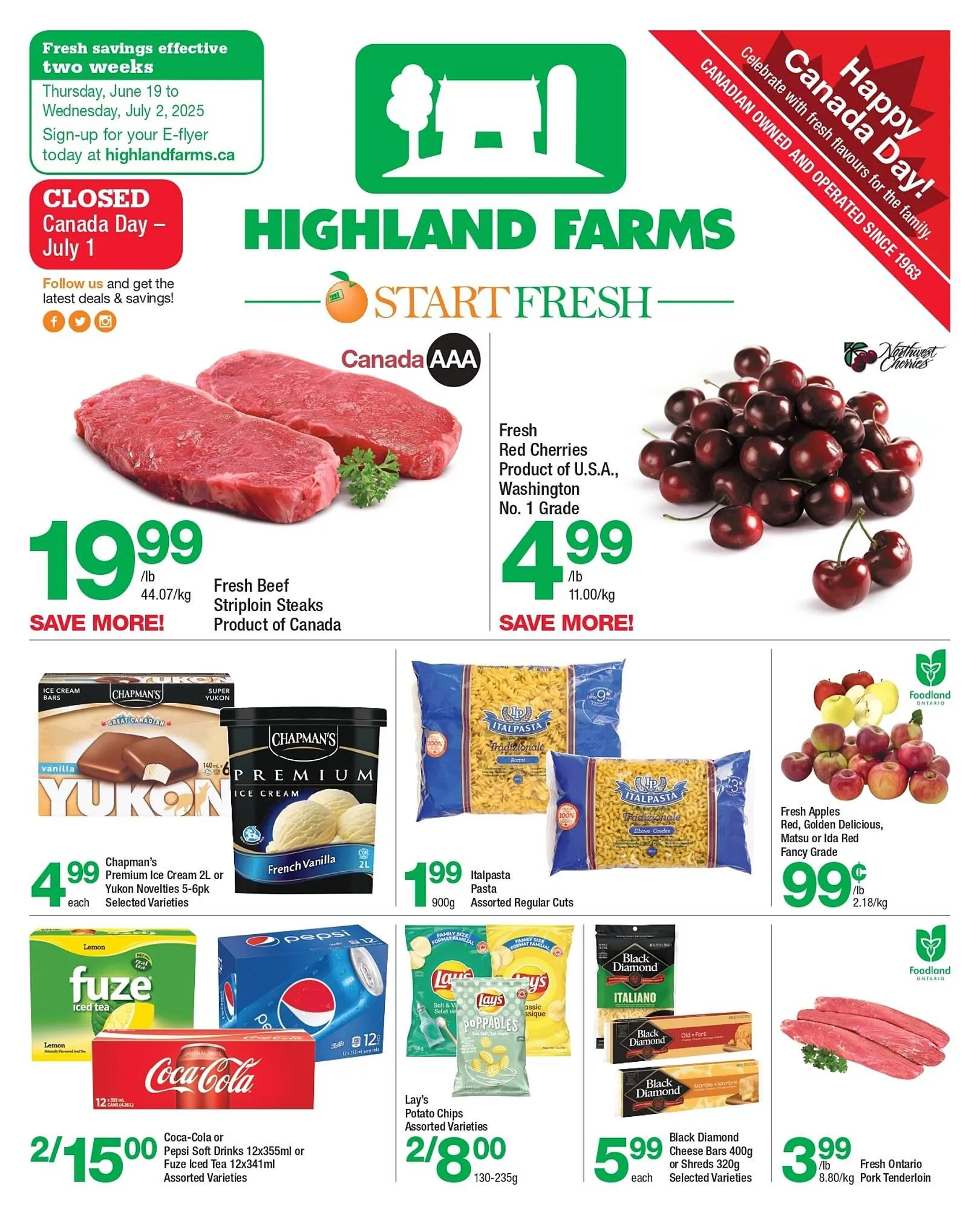 Highland Farms flyer - 1