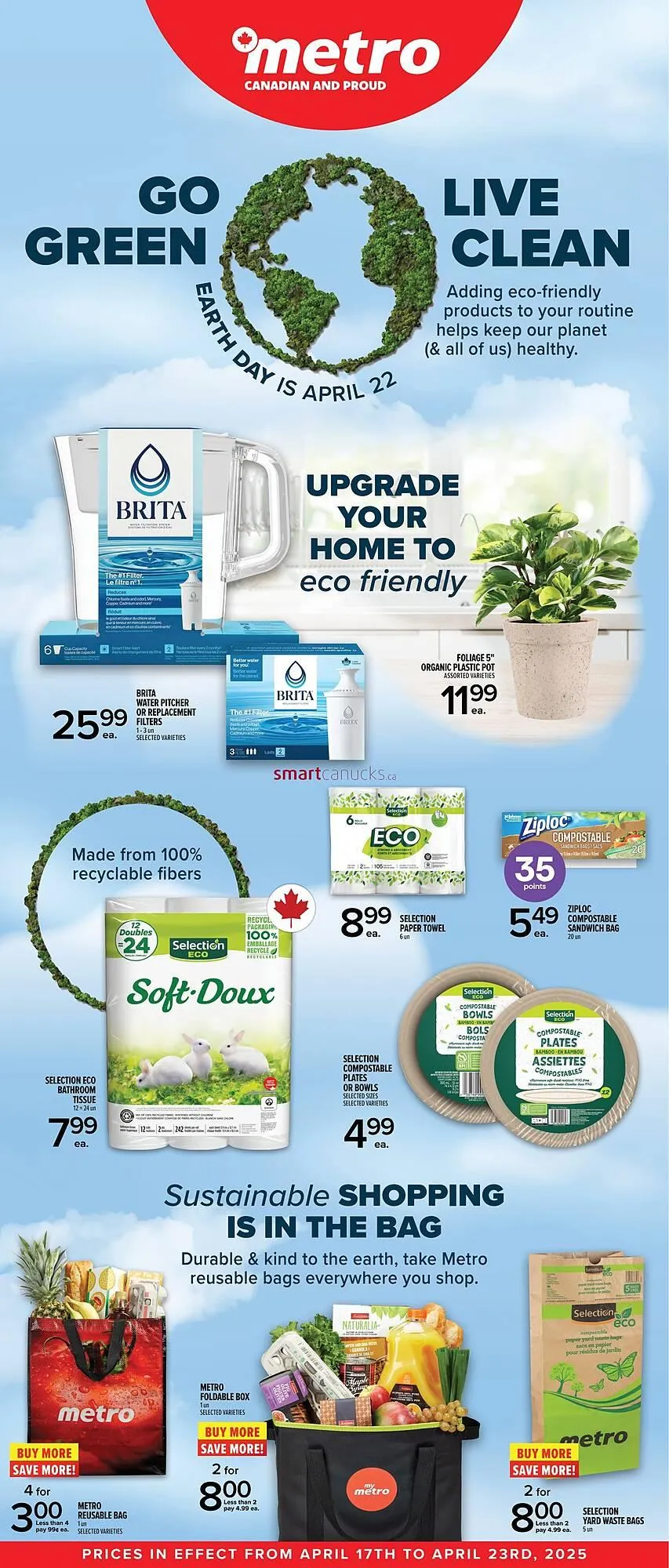 Metro flyer from April 18 to April 24 2025 - flyer page 1