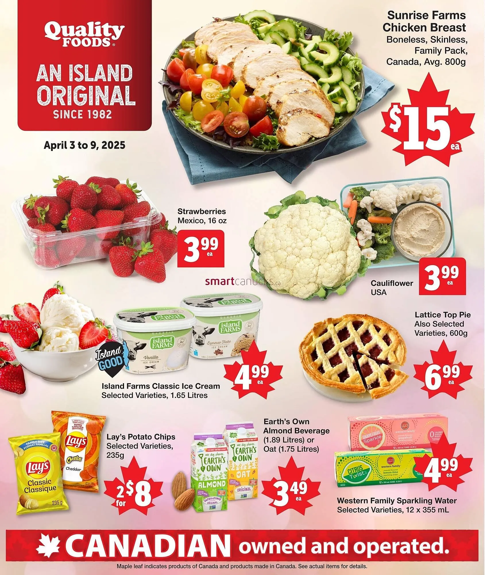 Quality Foods flyer from April 3 to April 9 2025 - flyer page 1