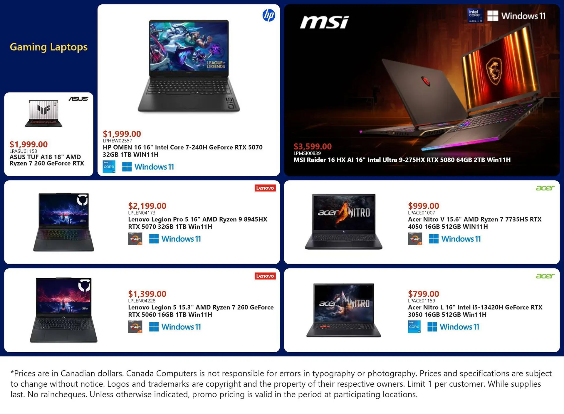 Canada Computers flyer from January 16 to January 22 2026 - flyer page 1