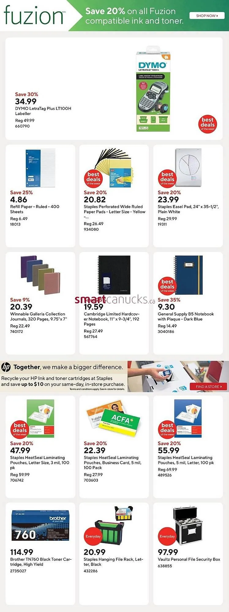 Staples flyer from April 18 to April 24 2025 - flyer page 12