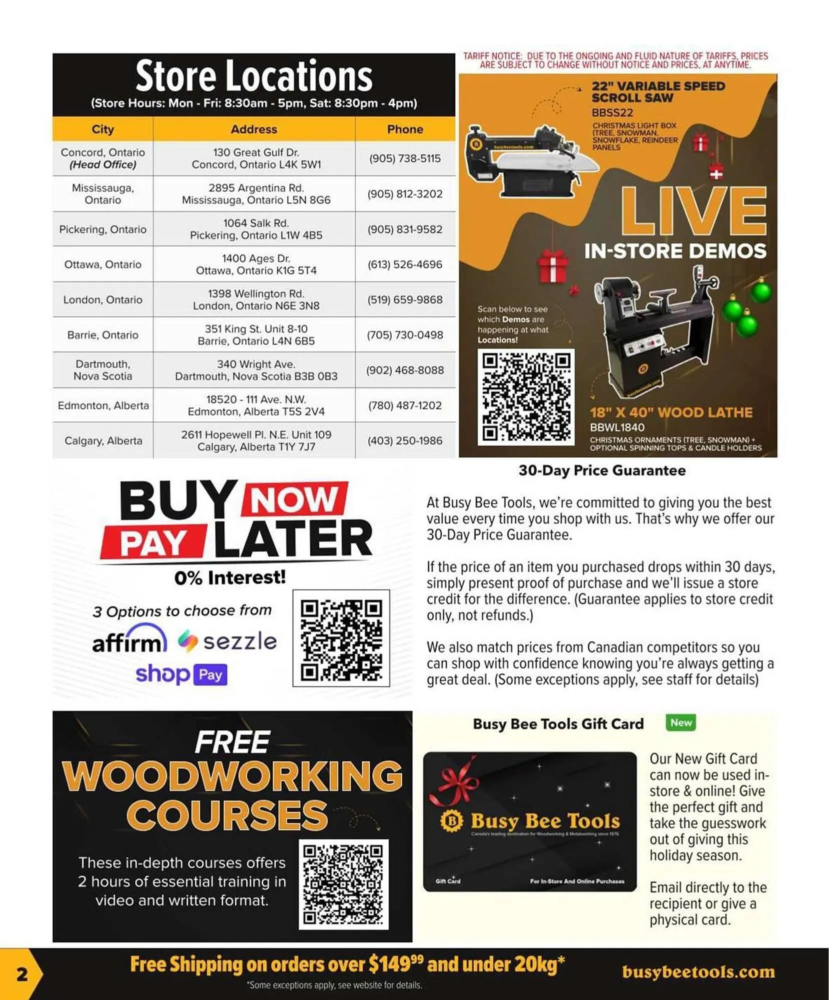 Busy Bee Tools flyer from November 10 to January 10 2026 - flyer page 2