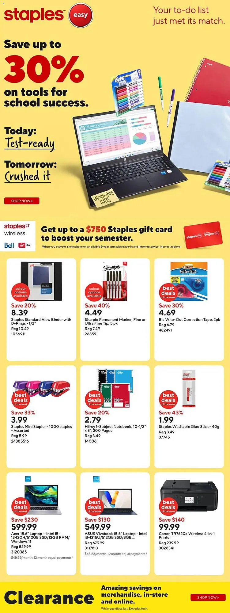 Staples flyer - 1