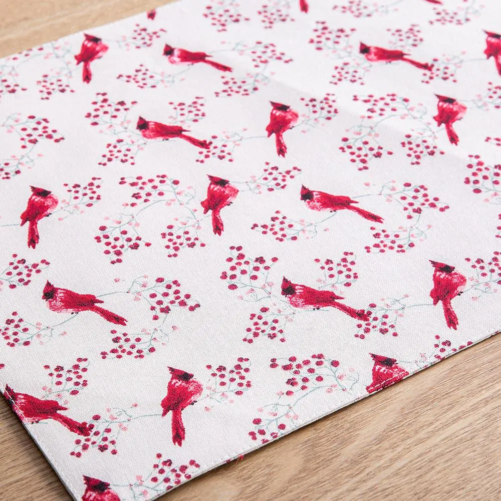 Harman Christmas Cardinal Cotton Placemat (Red)