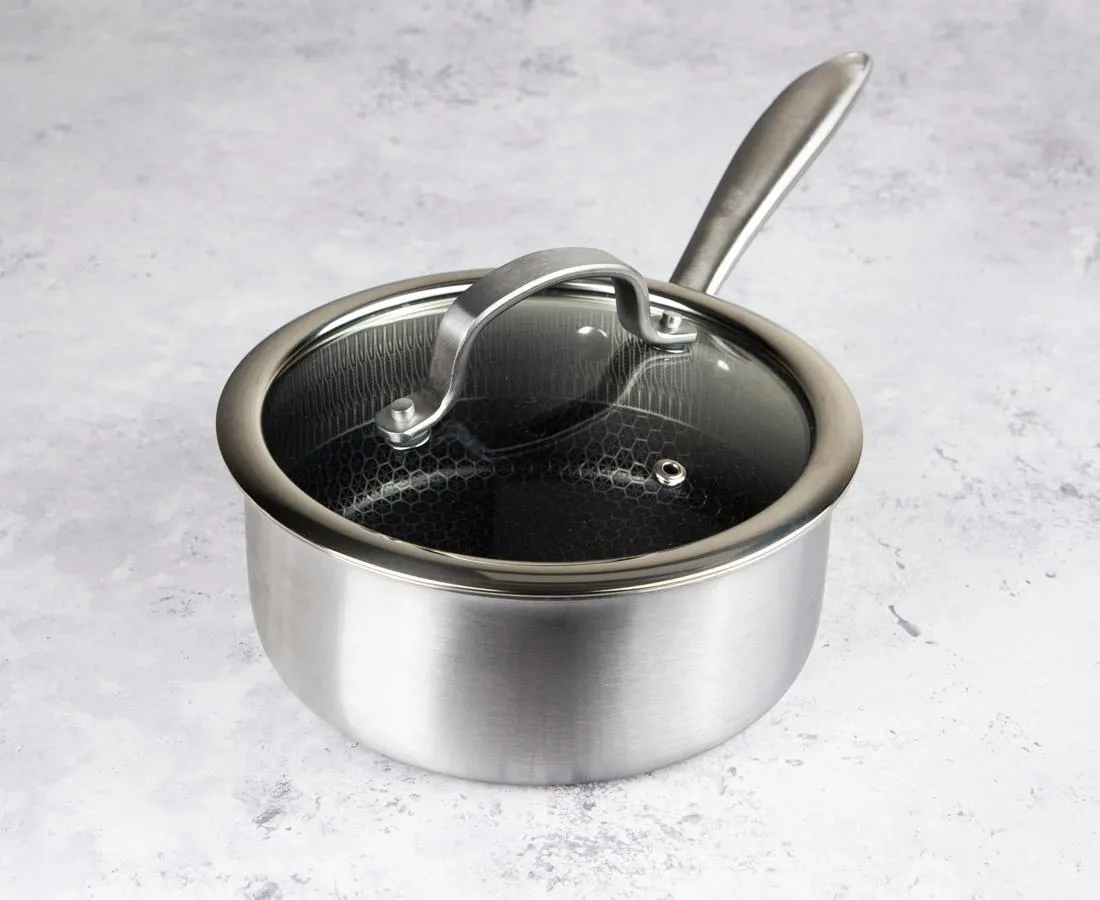 Remy Olivier Hexagon Sauce Pan with Lid, 18 cm