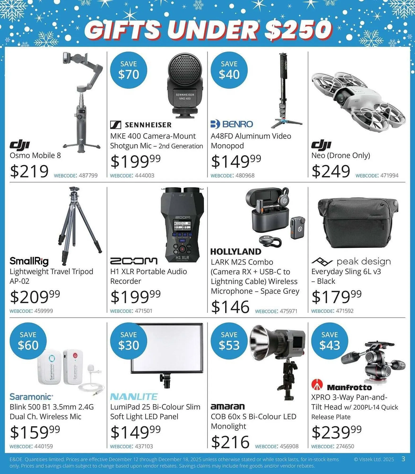 Vistek flyer from December 12 to December 18 2025 - flyer page 3