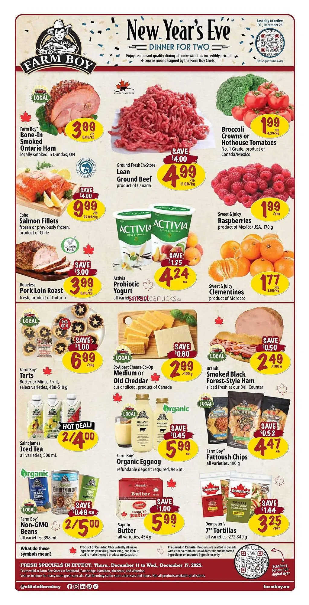 Farm Boy flyer from December 11 to December 17 2025 - flyer page 1