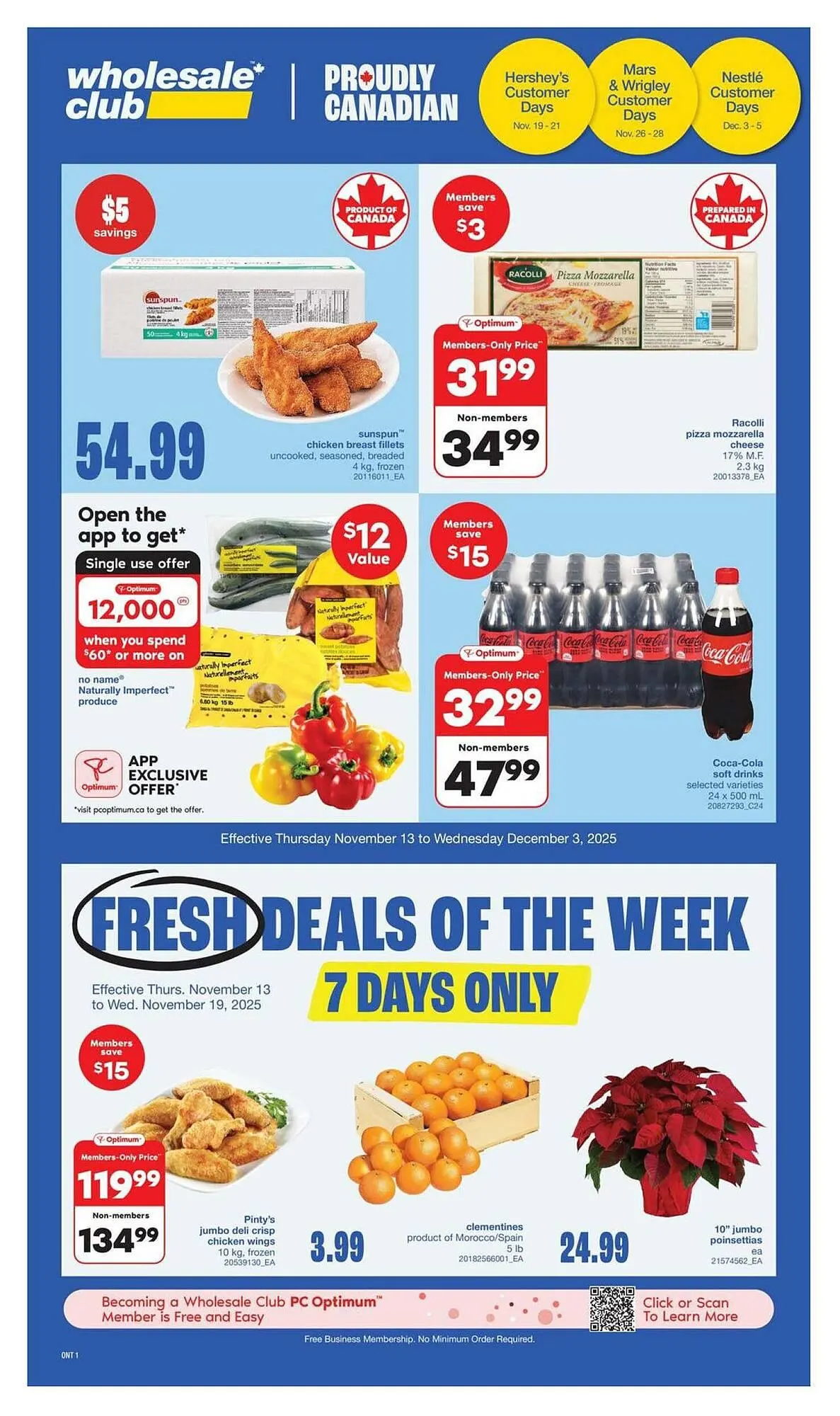 Wholesale Club flyer from November 12 to November 19 2025 - flyer page 1