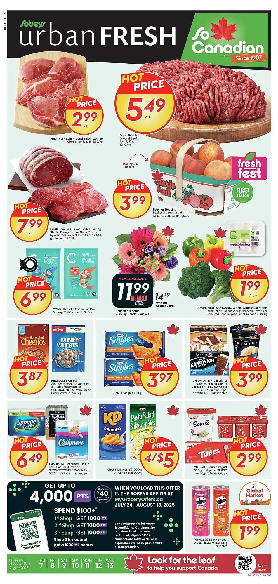 Sobeys flyer from August 7 to August 14 2025 - flyer page 1