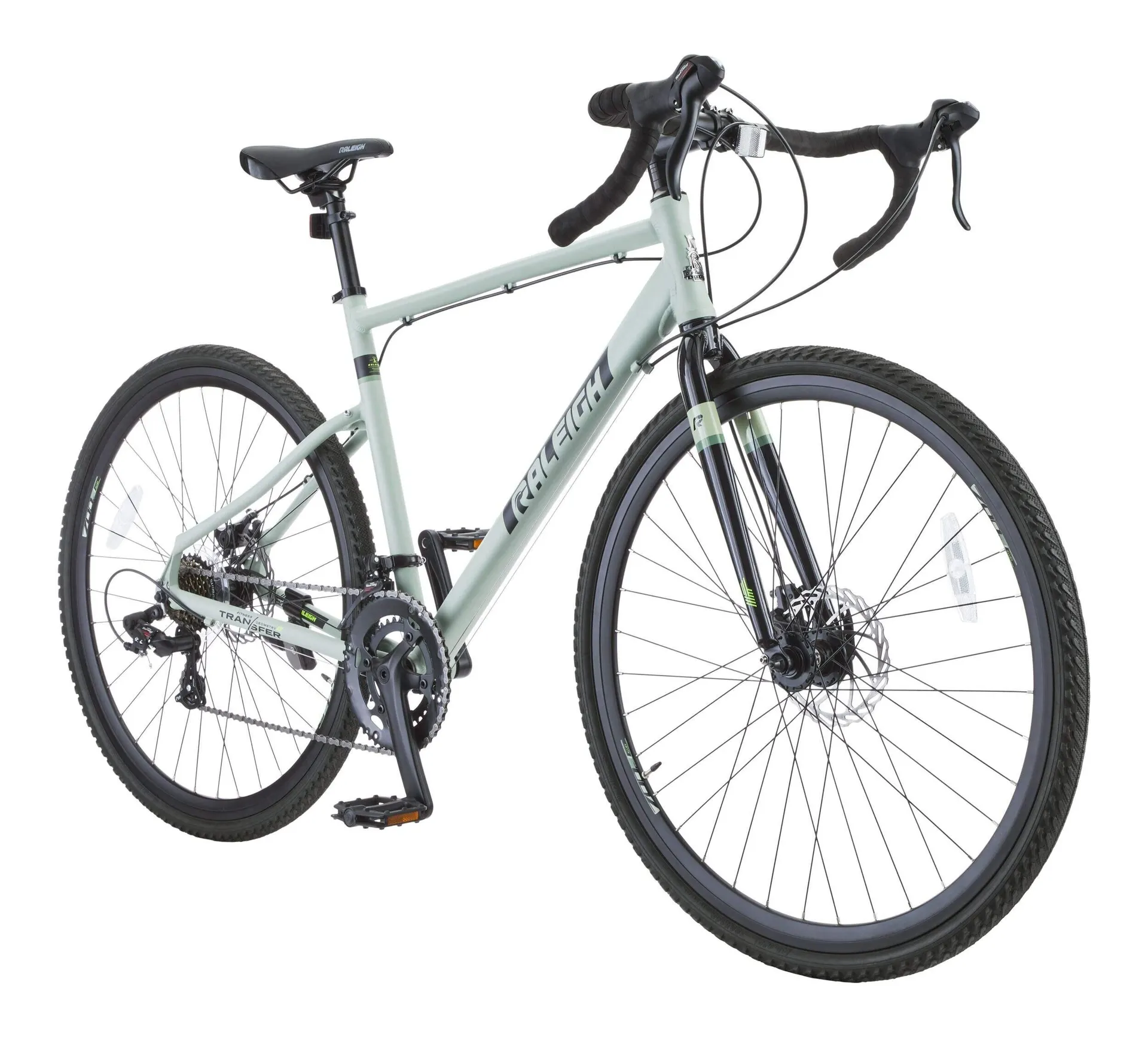 Raleigh Gran Sport Gravel/Road Bike 700C with Mechanical Disc Brakes, Green