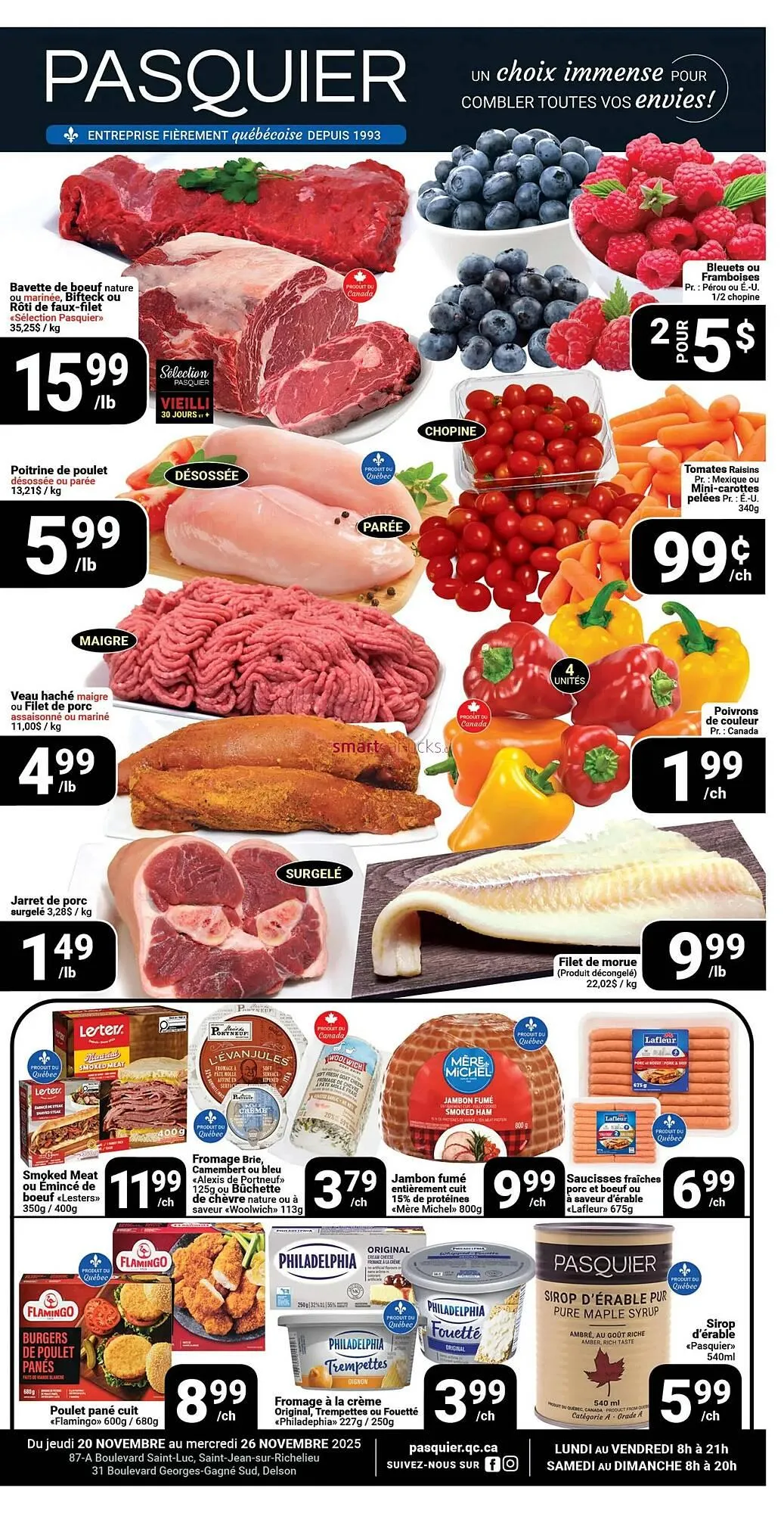 Pasquier flyer from November 20 to November 26 2025 - flyer page 1