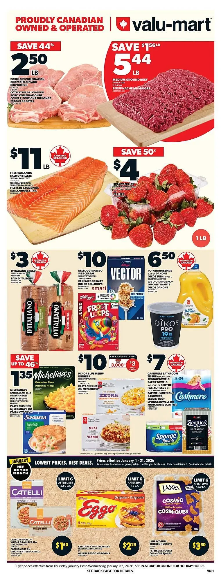 Valu-mart flyer from January 1 to January 7 2026 - flyer page 3
