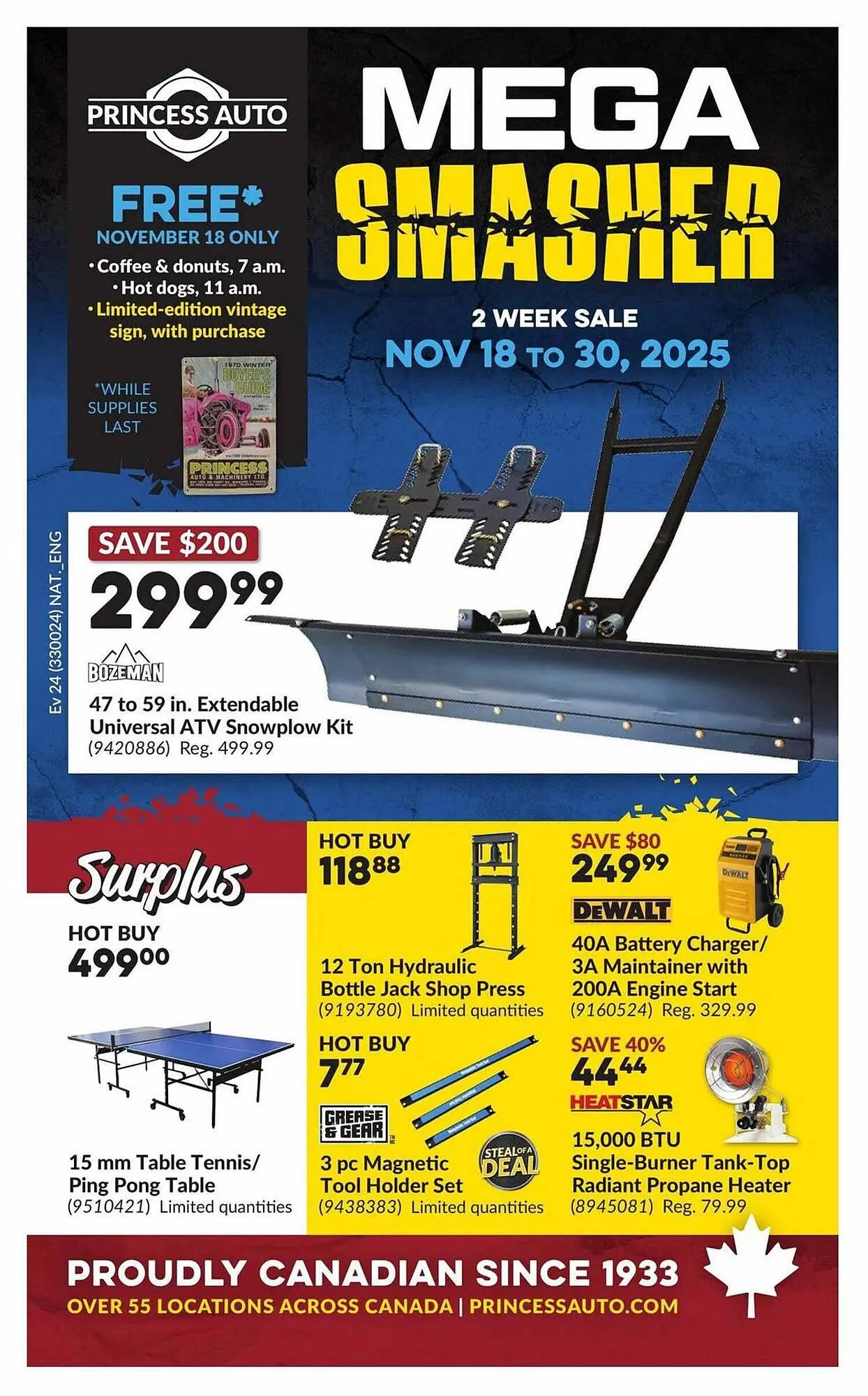 Princess Auto flyer from November 13 to November 20 2025 - flyer page 1