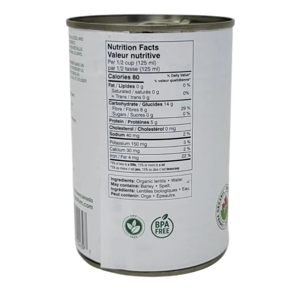 Always Organic Lentils Org Can 398 ml