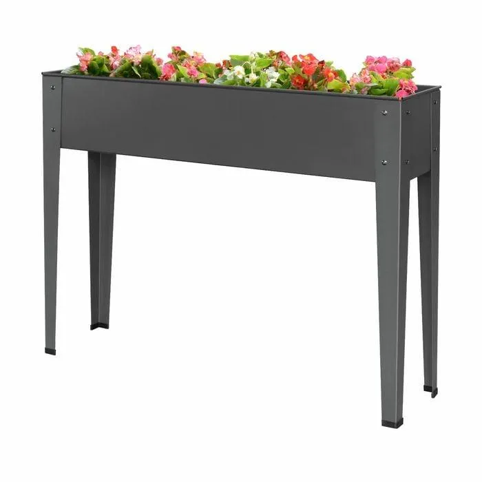 Pinnacle 1020 x 265 x 800mm Charcoal Raised Garden Planter