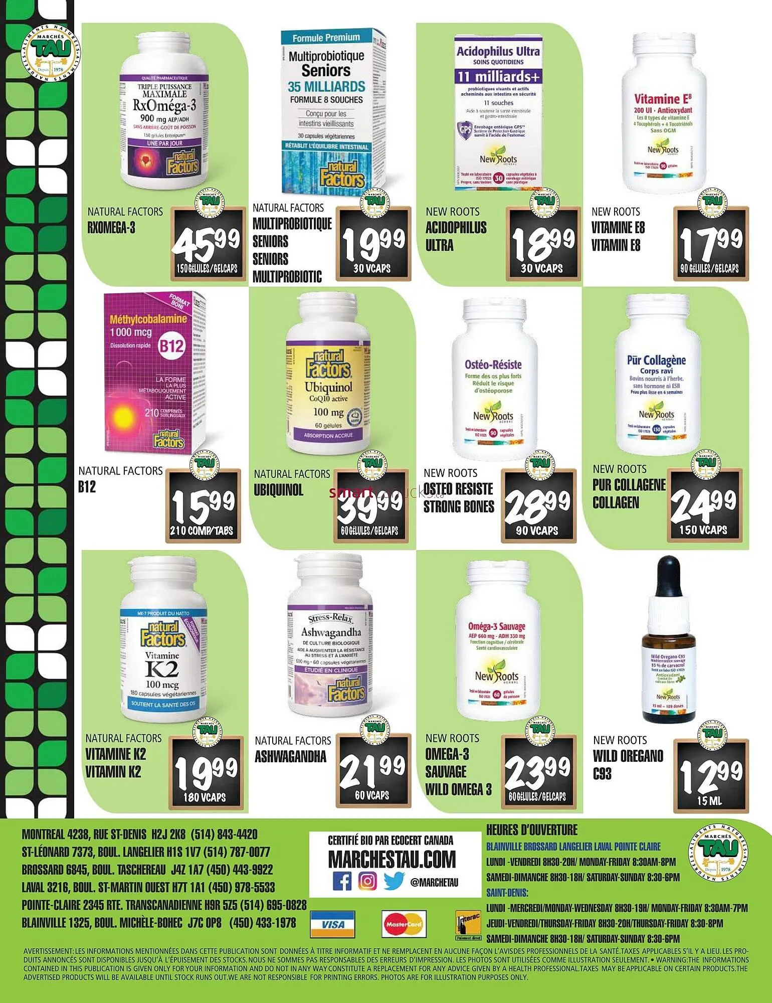 Marches Tau flyer from August 4 to August 31 2025 - flyer page 16