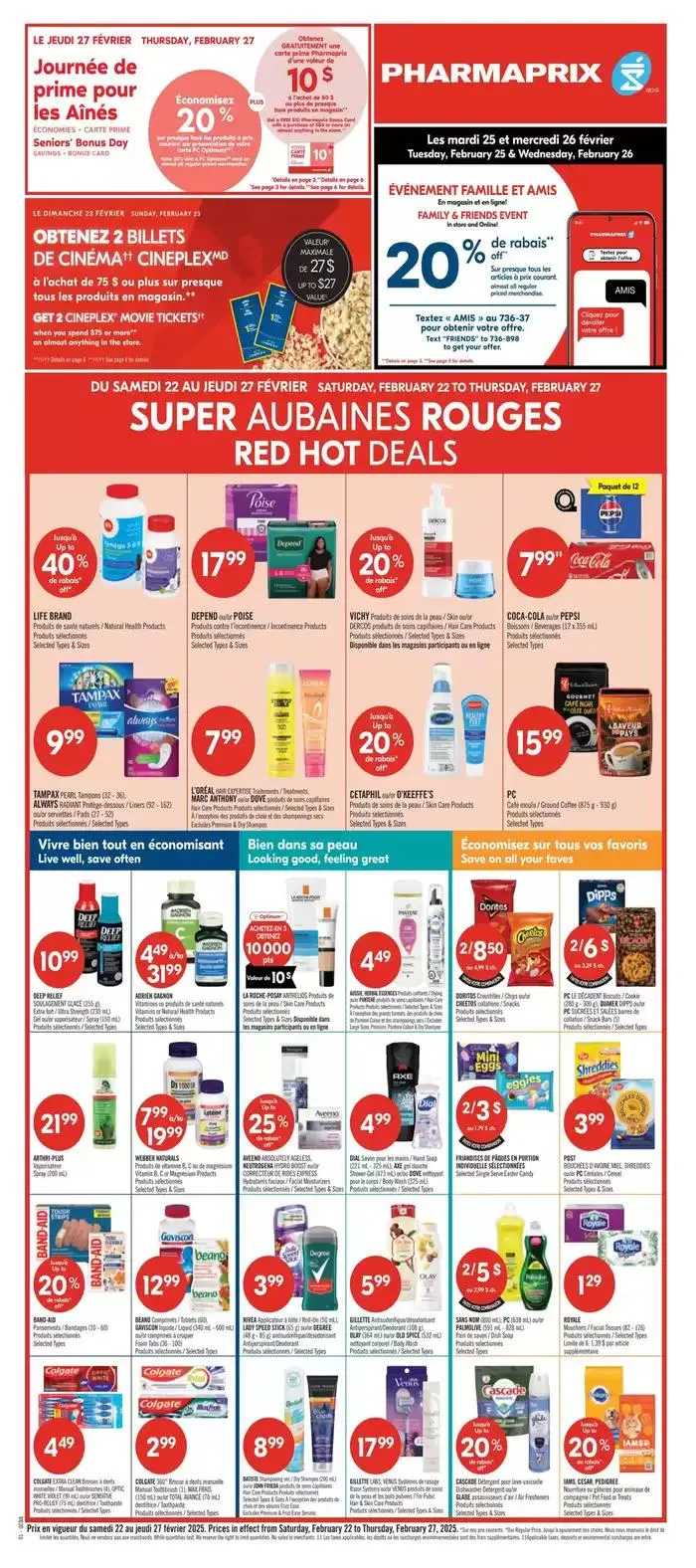 Current deals and offers from February 22 to February 27 2025 - flyer page 1