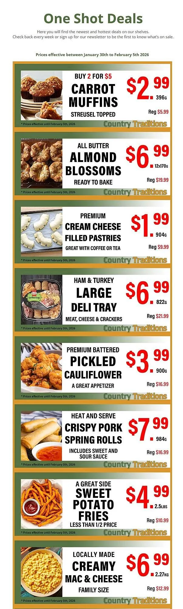 Country Traditions flyer - 1