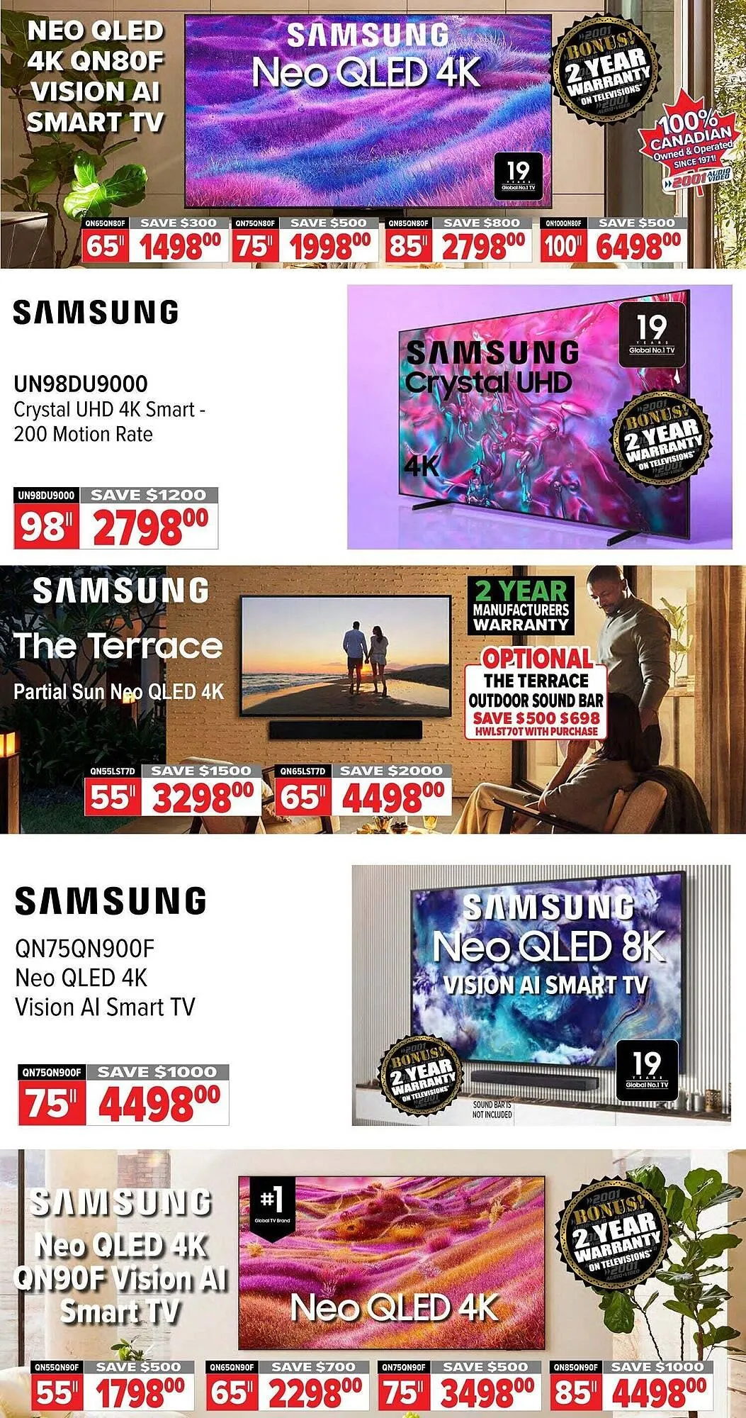 2001 Audio Video flyer from August 28 to September 25 2025 - flyer page 7