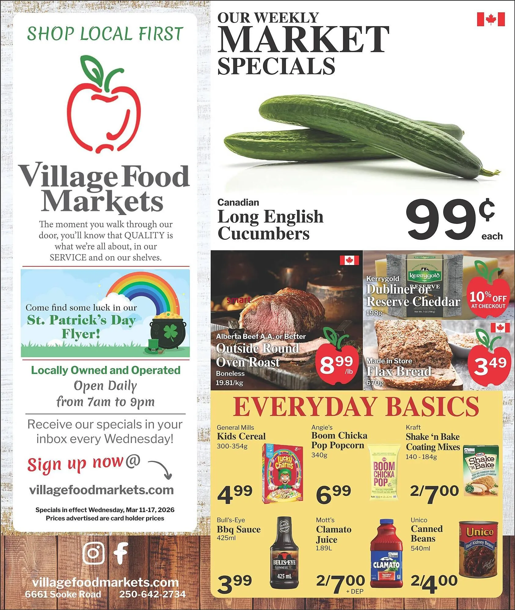 Village Food Markets flyer from March 11 to March 17 2026 - flyer page 1