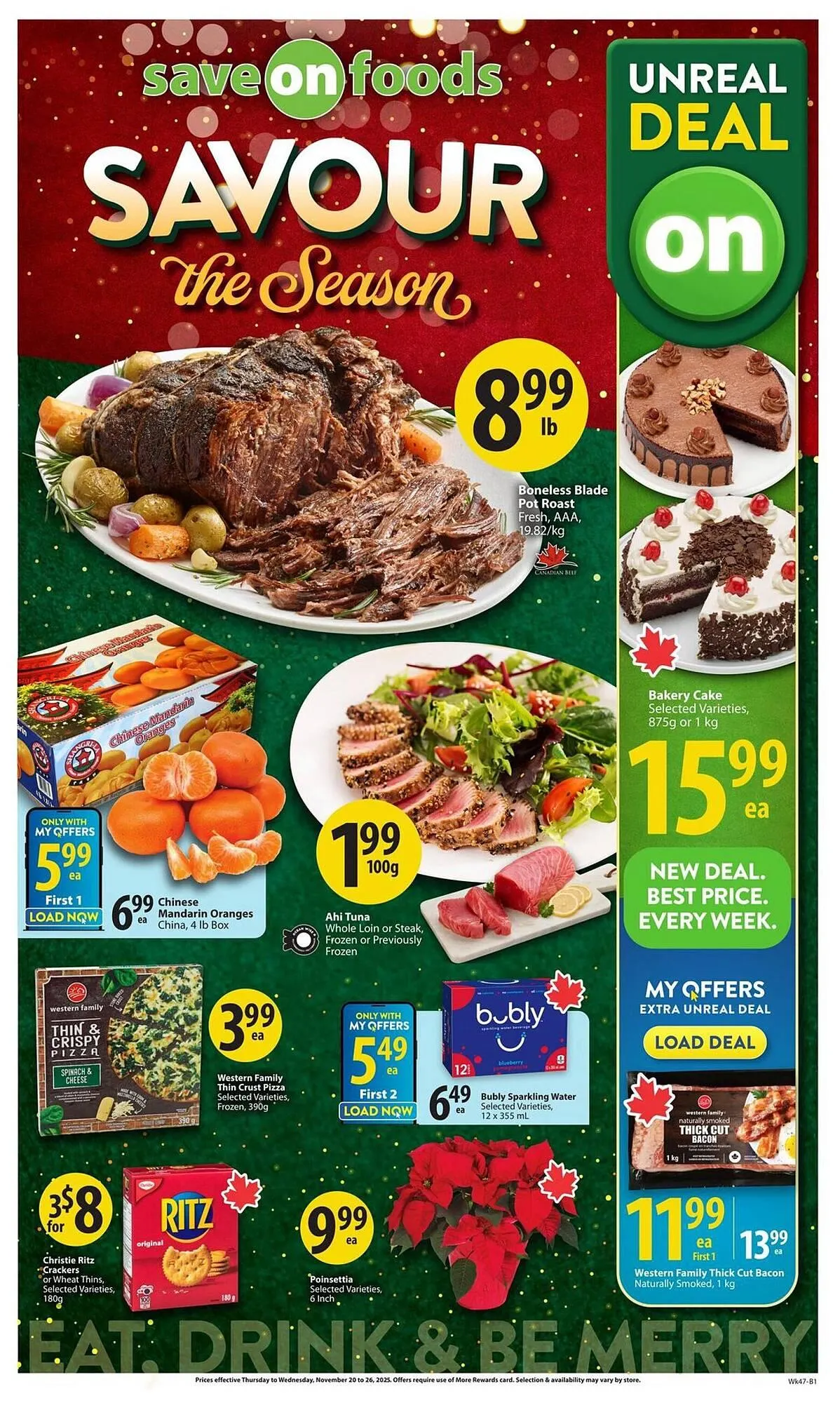 Save on Foods flyer from November 20 to November 26 2025 - flyer page 1