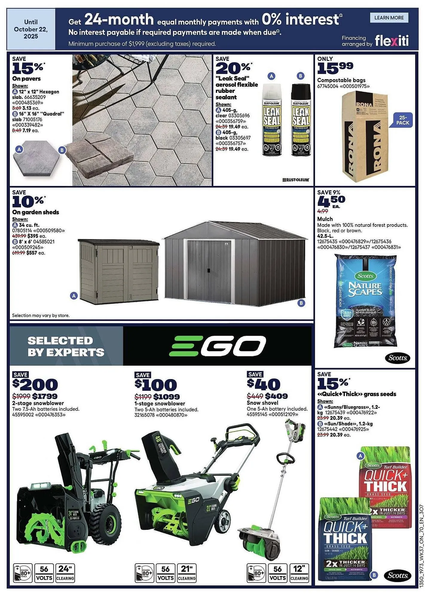 RONA flyer from October 9 to October 23 2025 - flyer page 8
