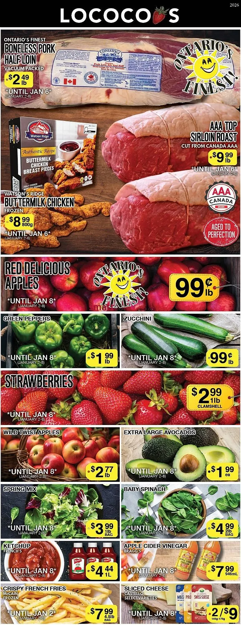 Lococo's flyer from January 2 to January 8 2026 - flyer page 1