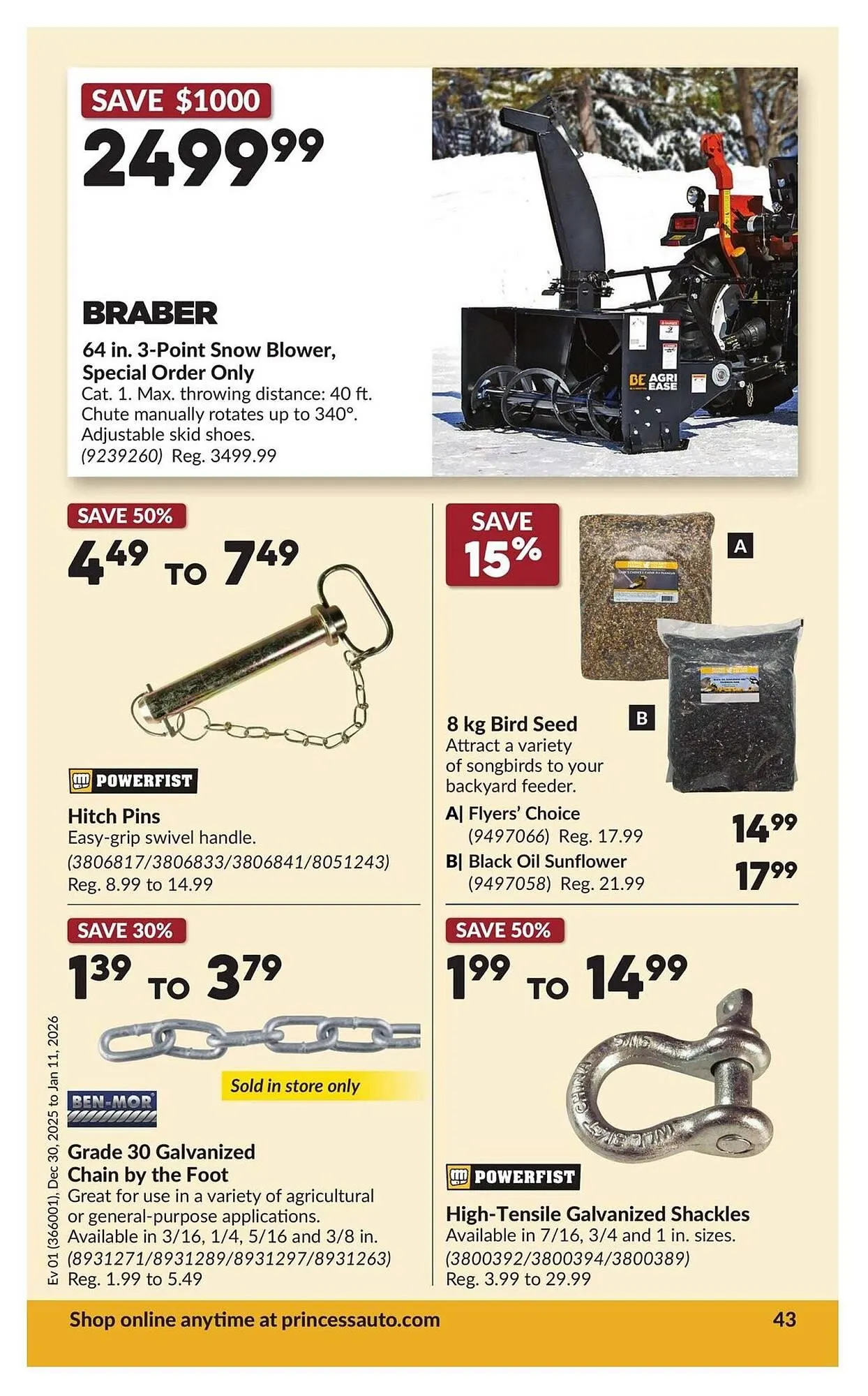 Princess Auto flyer from December 26 to January 2 2026 - flyer page 47